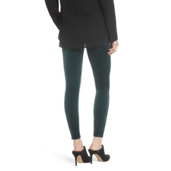 NWT Size XL Spanx Green Malachite Velvet Leggings - Picture 2 of 8